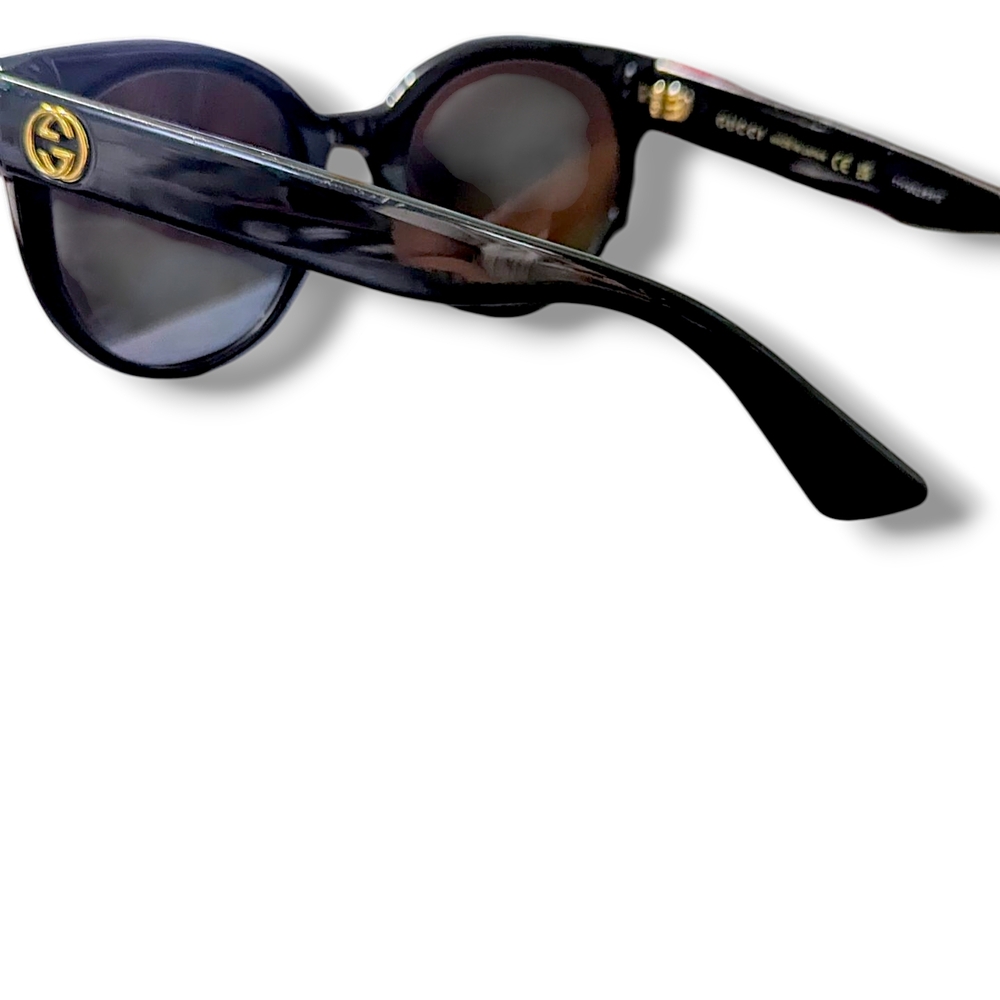 Gucci Round Chic Black Designer Prescription Sung… - image 3